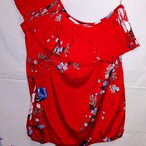 One Shoulder Top with an Elastic Waist